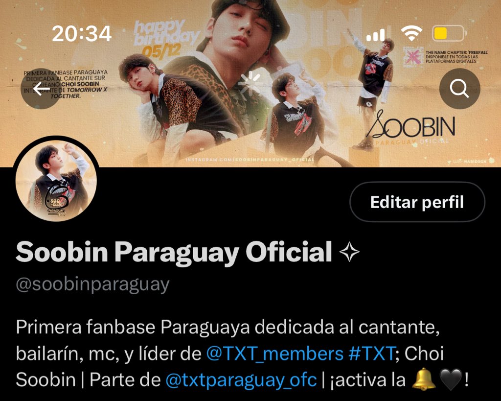 soobinparaguay's tweet photo. Estamos con nuevo diseño para celebrar el cumpleaños de nuestro precioso Líder CHOI SOOBIN🎊

Gracias por el increíble desing a LUH de @nabidsgn 💛 https://t.co/JwgD6ShT2K