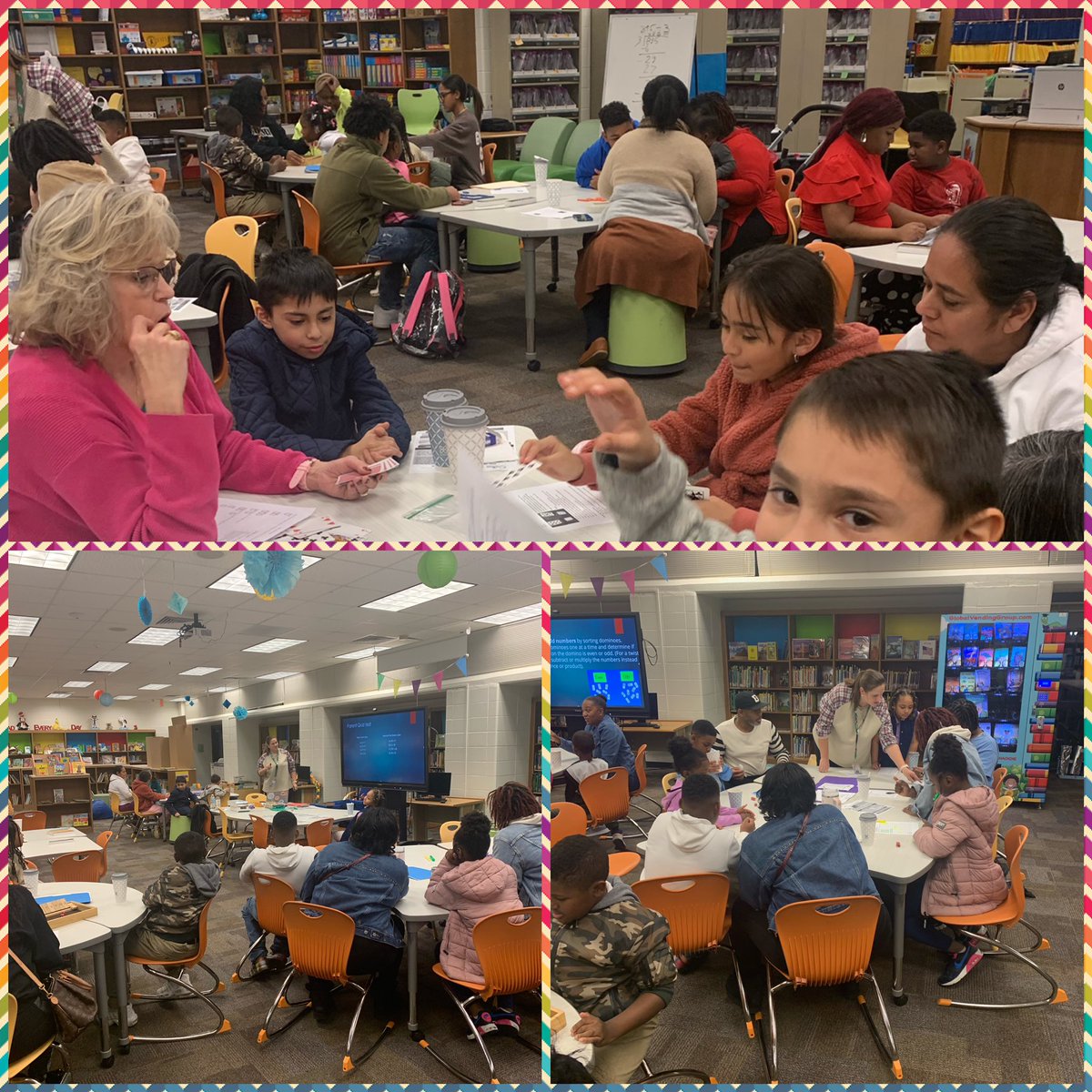 Tonight our parents and scholars participated in tons of math games that were in alignment with the new standards.