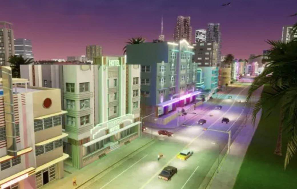 IGN's tweet image. The Vice City boardwalk has come a long way. #GTA6