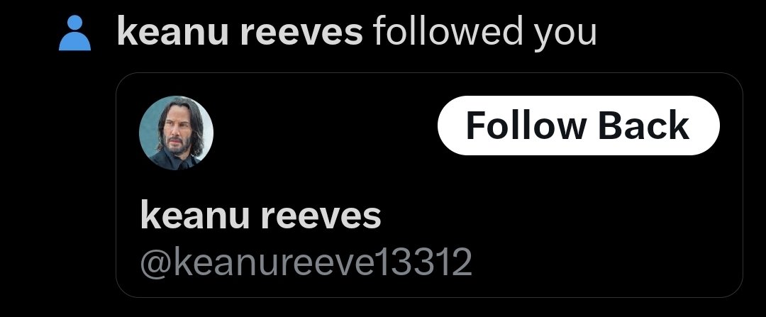 Oh, hey there (obviously completely real) Keanu! 👋