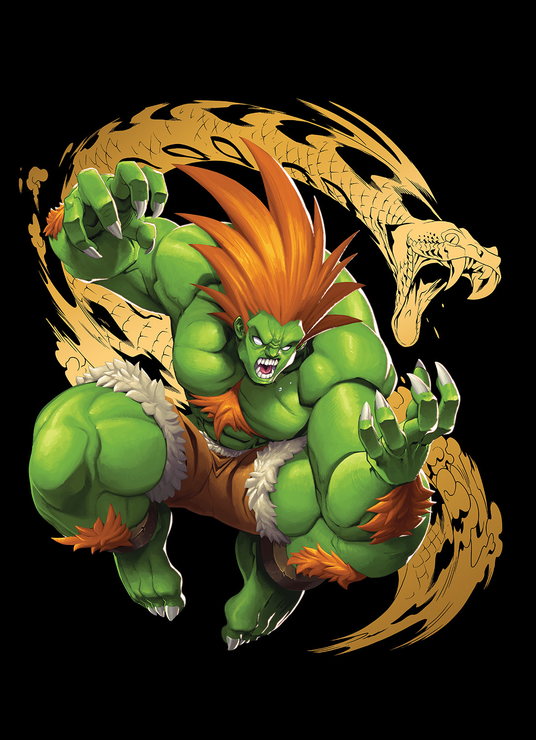 Blanka, street fighter fighter Art Board Print by feria-e