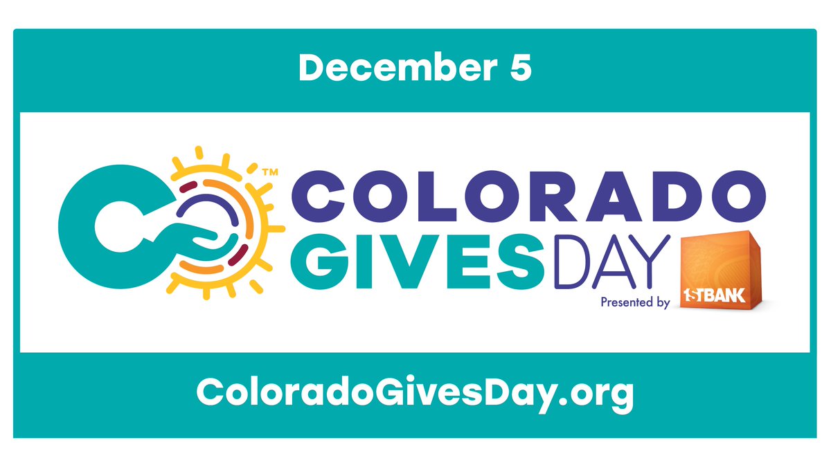It's Colorado Gives Day!
Your Donation is Important to Our Success,
and this year, when you donate $100 or more, you could win roundtrip airfare from Southwest Airlines!

Donate at: coloradogives.org/organization/T…