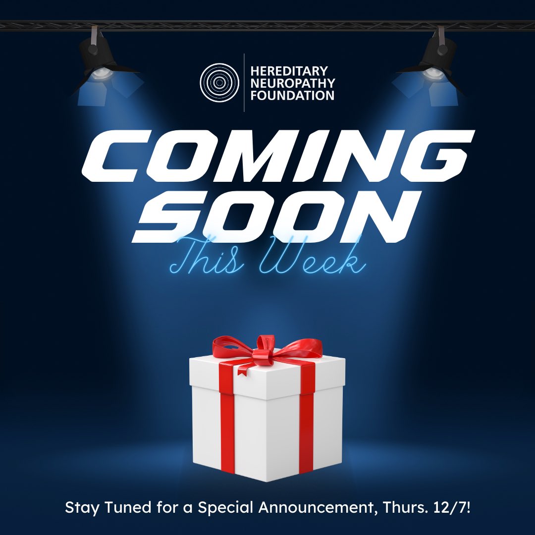 We're thrilled to share some exciting news brewing at the #HereditaryNeuropathyFoundation (#HNF)!
We've been hard at work on a special project this year that aims to transform the way we approach managing #CharcotMarieToothDisease.
Stay tuned. #cmtwegotthis