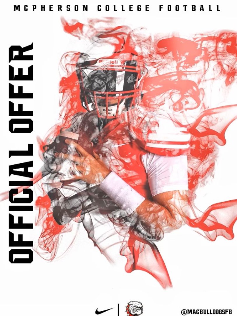 Blessed to receive my 2nd offer from <a href="/MACBulldogsFB/">McPherson Football</a> <a href="/coach_cotton_19/">Anthony Cotton</a> <a href="/NCSA_Football/">NCSA_Football</a> <a href="/ncsa/">NCSA College Recruiting</a>