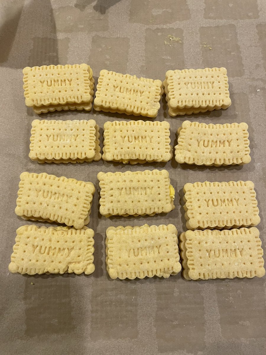 Homemade custard creams. Because it’s me and I just do this… #NationalCookieDay