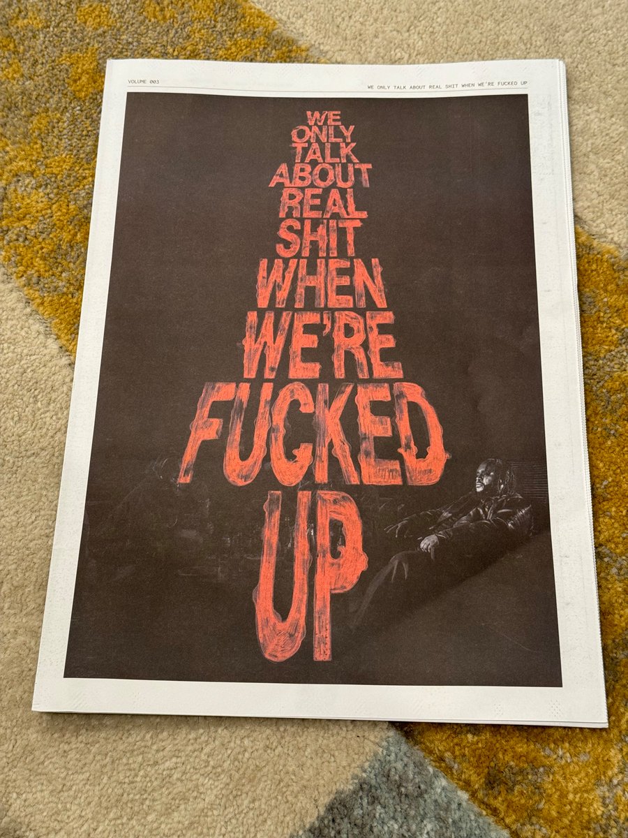 Bas's tweet photo. Vol III

We
Only
Talk
About
Real
Shit
When
We’re 
Fucked
Up

12/xx https://t.co/ykcfq3D2Qv