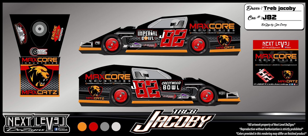 J82TrebJacoby's tweet photo. Super pumped to have Max Core Industries on the @GatewayDirt car this December!!! Check out our merch in person at the Dome!!! December 14-16th https://t.co/IwyVl5GrdQ