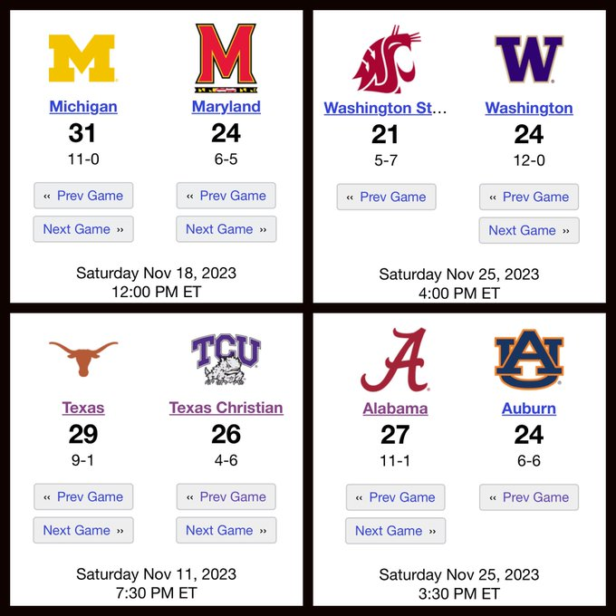NotTheJeffOlsen's tweet photo. @MarcRyanOnAir In the past month every playoff team had a one-score game against a bad football team. Florida State has played two games away from home without Jordan Travis -- and they won them both by two scores. https://t.co/jp00GG17C4