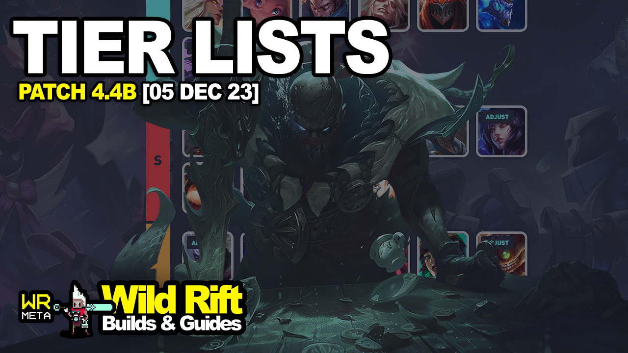 LoL Wild Rift Tier List, Patch 4.4 Updated