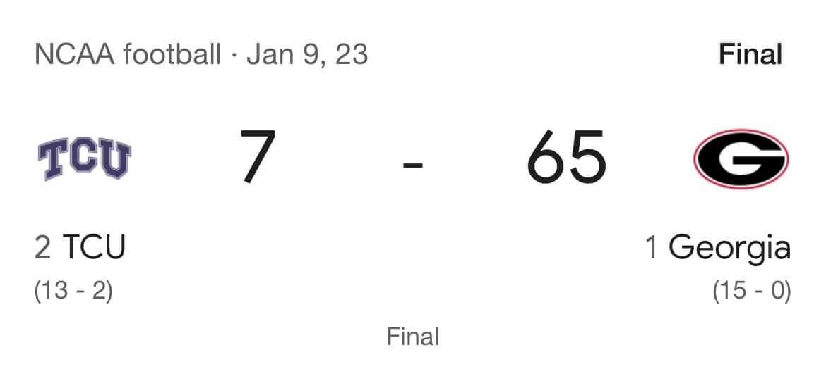 Remember Last Time Ya'll Let One of Them “Deserving” Teams in Title Game.... Same thing would happen to FSU .