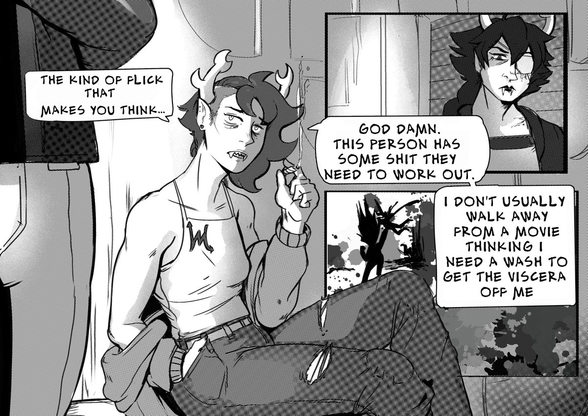 riotbreakerr's tweet photo. SERIOUS CW: eating disorders, violence. 
Made this with @smoidtank a while ago! The short version is that this is an AU where Condy's stranded in space, Alternia's coming apart  because of it and the Hiveswap trolls are still around to act as peers of the original 12.(1/3) https://t.co/SCKpOK2zbx