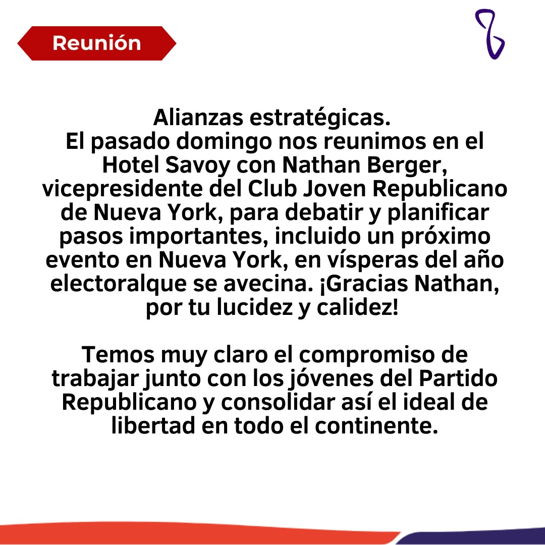 foro_politicos's tweet photo. Strategic alliances. 
@NYYRC 
#republican #republicanos #libertad #buenosaires #ny #us #argentina https://t.co/naO15aQYw3