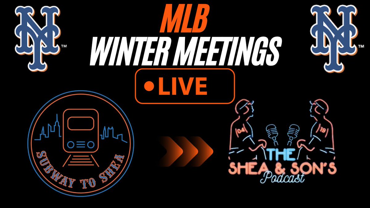 SubwayToShea's tweet photo. 🚨TONIGHT AT 9:30PM ET🚨
New York #Mets @ MLB Winter Meetings | Subway To Shea LIVE (ft. @SheaNSons: @KickinitwitKeef &amp; @Kee_Bully19) #LGM 

https://t.co/wVBqkzVvtf via @YouTube https://t.co/1YV57OZ68K