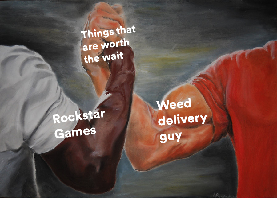 weedmaps's tweet photo. .@RockstarGames 🤝 weed delivery guy https://t.co/zK1dDjmGxd