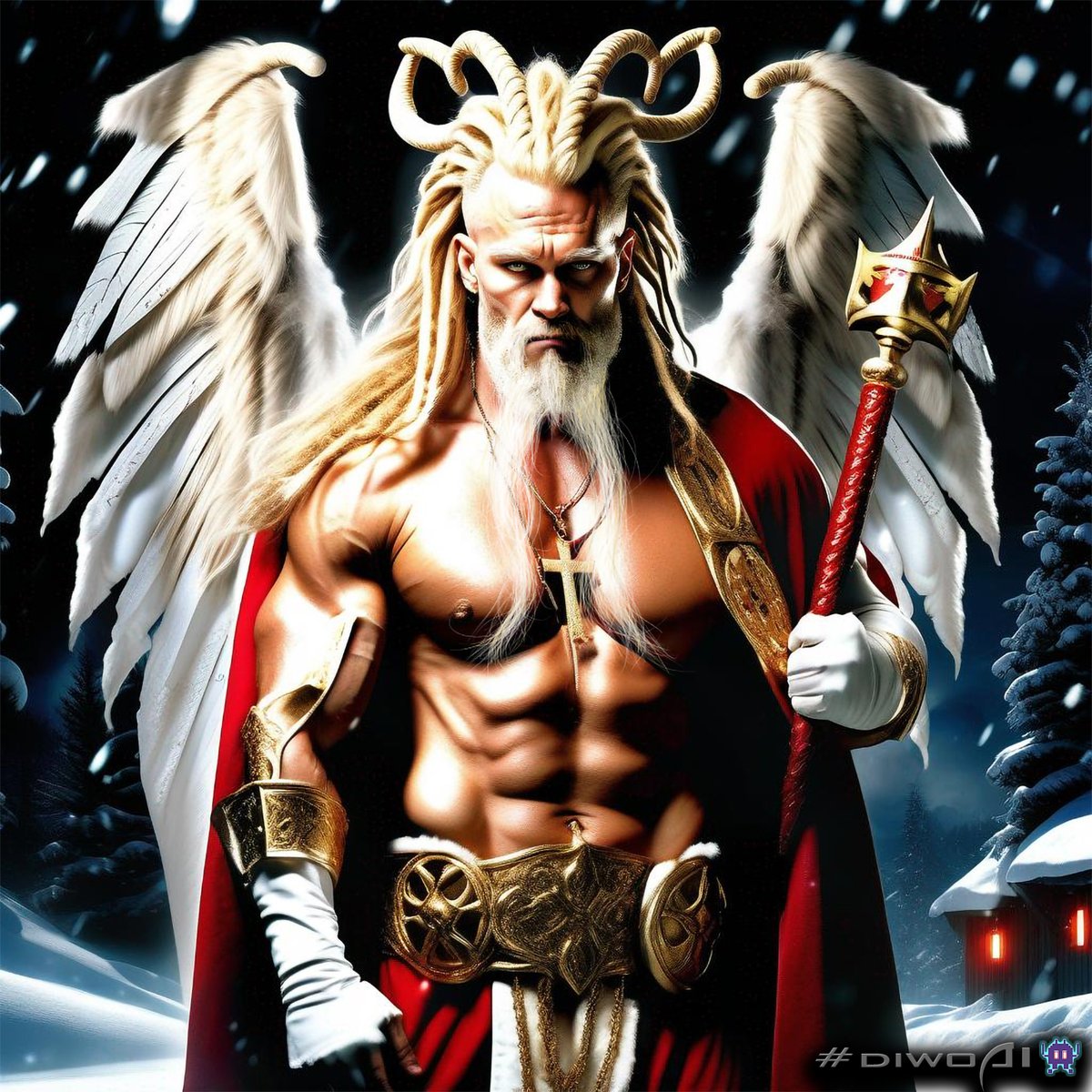 diwous's tweet image. Potřebujete pro své kindroše na dnešní večer Mikuláše, anděla a čerta?
Ušetřte... Najměte si mě!
Sv. Diwous 3in1 ㋡

Hezkou #Mikuláš​skou nadílku vám všem!
#diwoAI👾