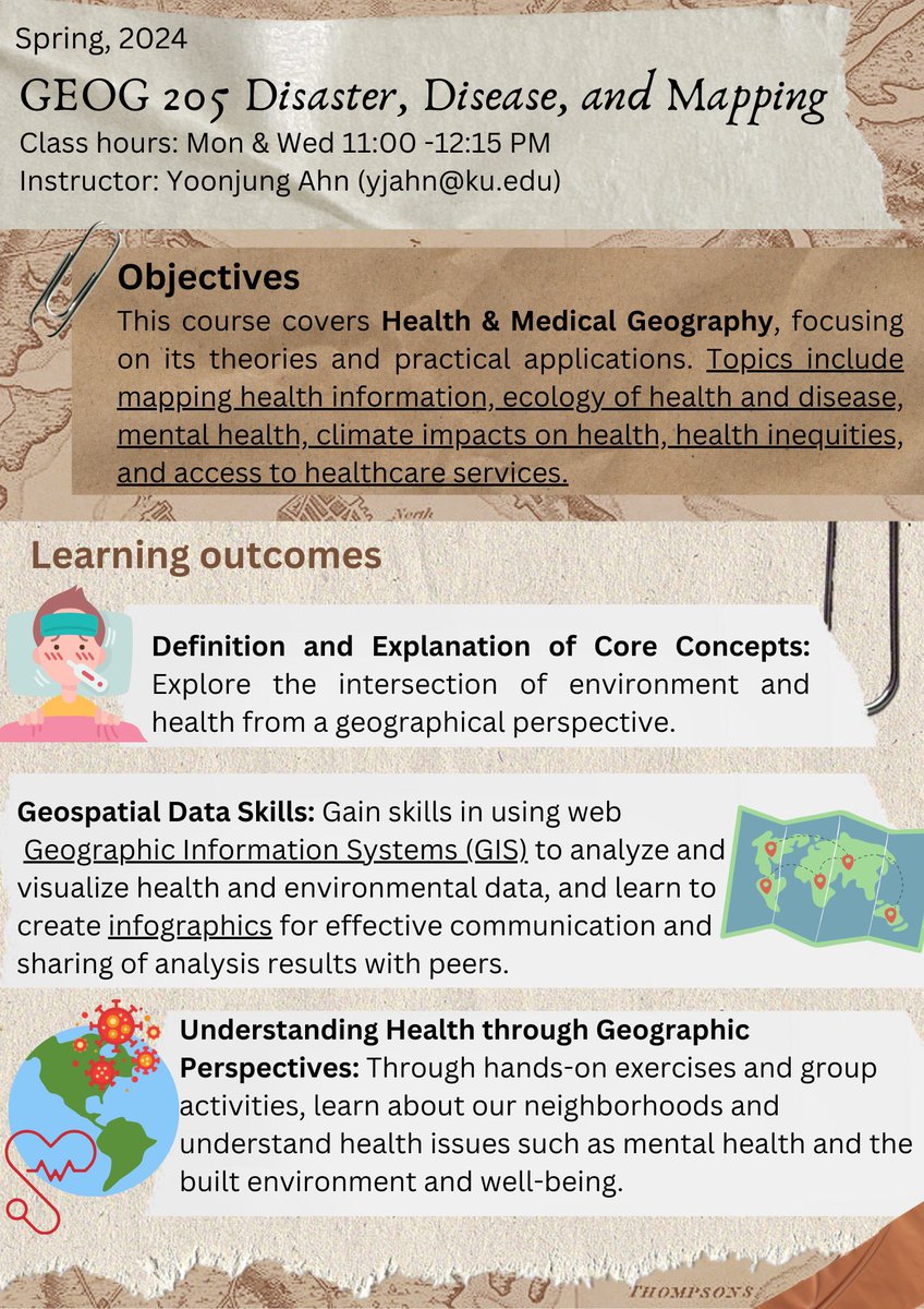 Exciting news! I'm offering a brand-new course at KU, something never before available. If you're in a relevant field or know someone who is, please RT to spread the word! <a href="/KUGeog_Atmo/">KU Geography & ATMO 🌪️</a> <a href="/KUCollege/">KU College of Liberal Arts & Sciences</a> #UniversityofKansas #geography