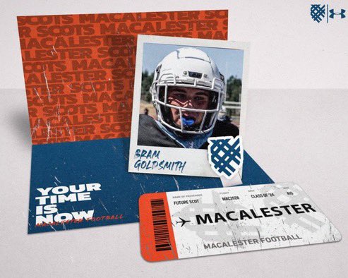 Bram Goldsmith (@bram_goldsmith) on Twitter photo #AG2G I would like to thank my coaches, teammates, friends, and family for supporting me through this chapter of my life. With that being said, I would like to announce my academic and athletic commitment to <a href="/MacalesterFB/">Macalester Football</a>!!
<a href="/Phil_Nicolaides/">Phil Nicolaides</a> <a href="/Coach_Artinian/">Kyle Artinian</a> <a href="/GoPacerFootball/">Lakeridge Football</a> #AG2G I would like to thank my coaches, teammates, friends, and family for supporting me through this chapter of my life. With that being said, I would like to announce my academic and athletic commitment to <a href="/MacalesterFB/">Macalester Football</a>!!
<a href="/Phil_Nicolaides/">Phil Nicolaides</a> <a href="/Coach_Artinian/">Kyle Artinian</a> <a href="/GoPacerFootball/">Lakeridge Football</a>