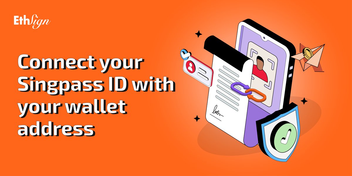 Sign's tweet photo. By integrating SingPass, EthSign can now marry government identification with on-chain contract signatures. 

This is an industry first, and makes EthSign signatures the legal equivalent of handwritten signatures.

Here is how you can leverage your SingPass using EthSign 👇 https://t.co/3ERUABh8ug