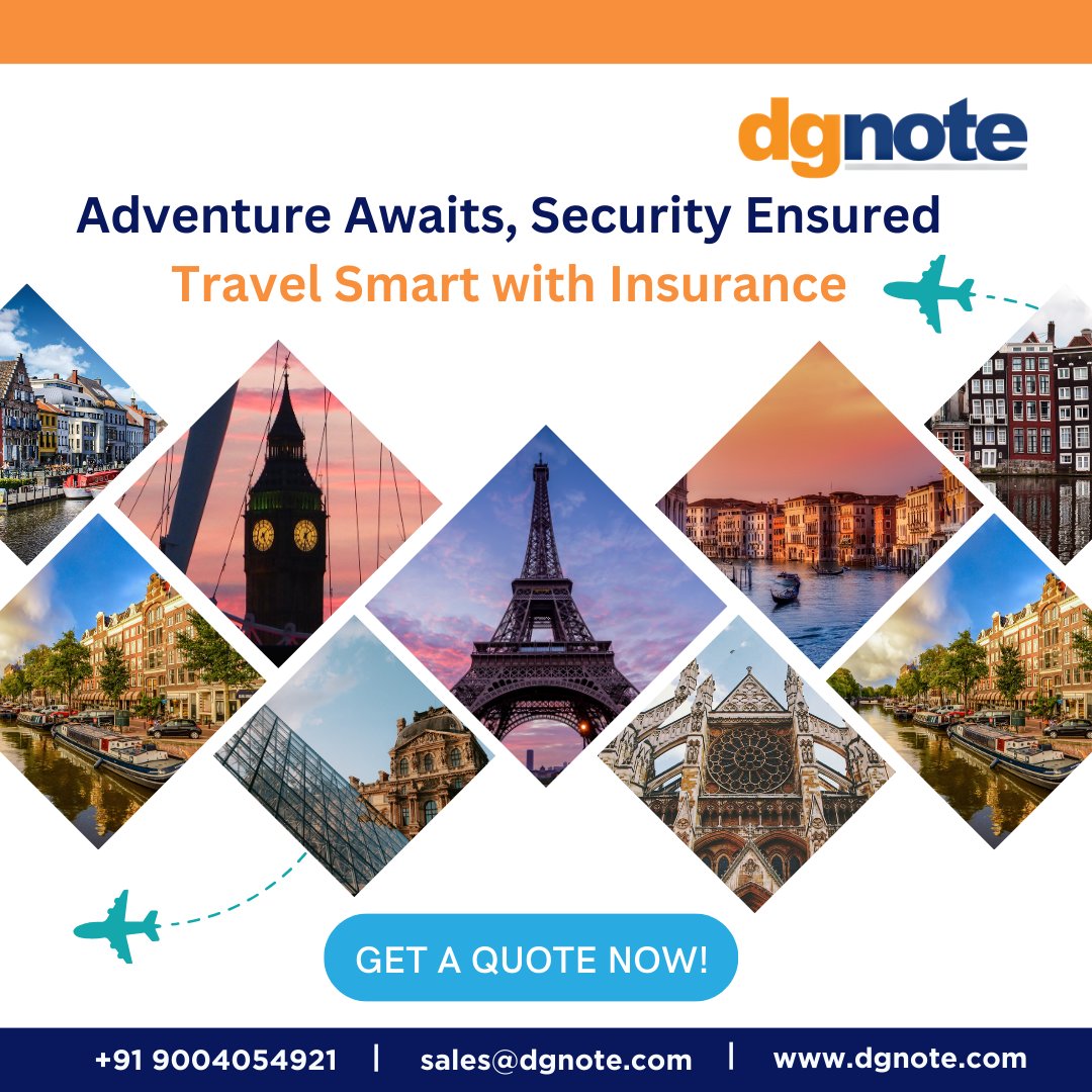 DgnoteSales's tweet photo. Pack peace of mind with travel insurance – your key to an unforgettable journey, free from unexpected hiccups.

#dgnote #dgnotetechnologies #travelinsurance #travel #insurance #adventure #quote #insuranceagent #claims #travelling #vacation #business #healthcare #healthinsurance https://t.co/mQSLg6j1wm