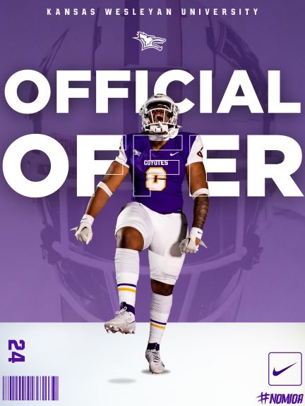 Blessed to receive my 2nd offer to play at Kansas Wesleyan University! Thank you to <a href="/Leonard_KWU/">David Leonard</a> and the staff for the love!