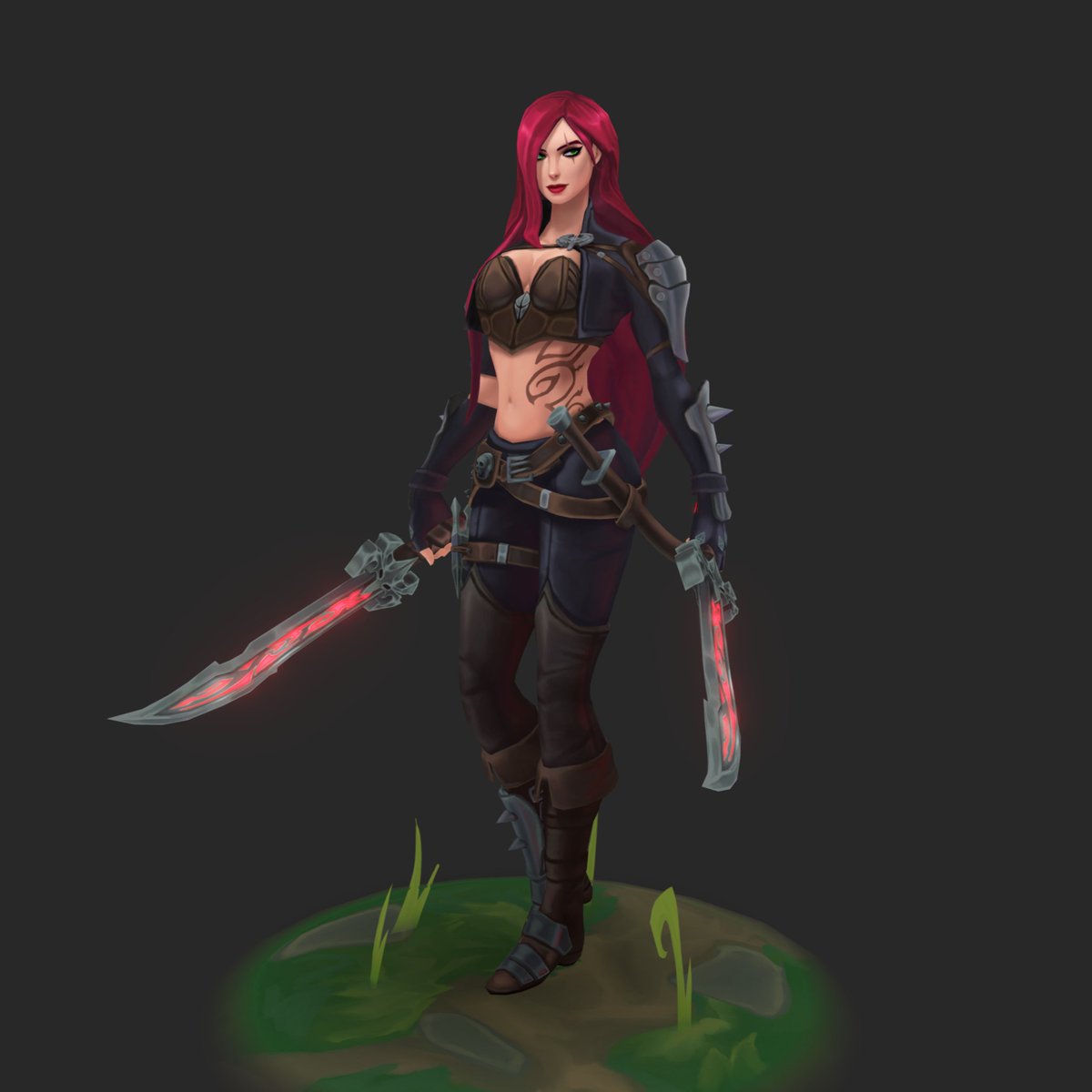 Base Katarina is up on sketchfab to view.  As for the mod, she will be available sometime this month. Still working on updating her animations. If there are animators out there who want to help, please reach out! sketchfab.com/3d-models/kata… #Katarina #LeagueOfLegends #RiotGames #ASU
