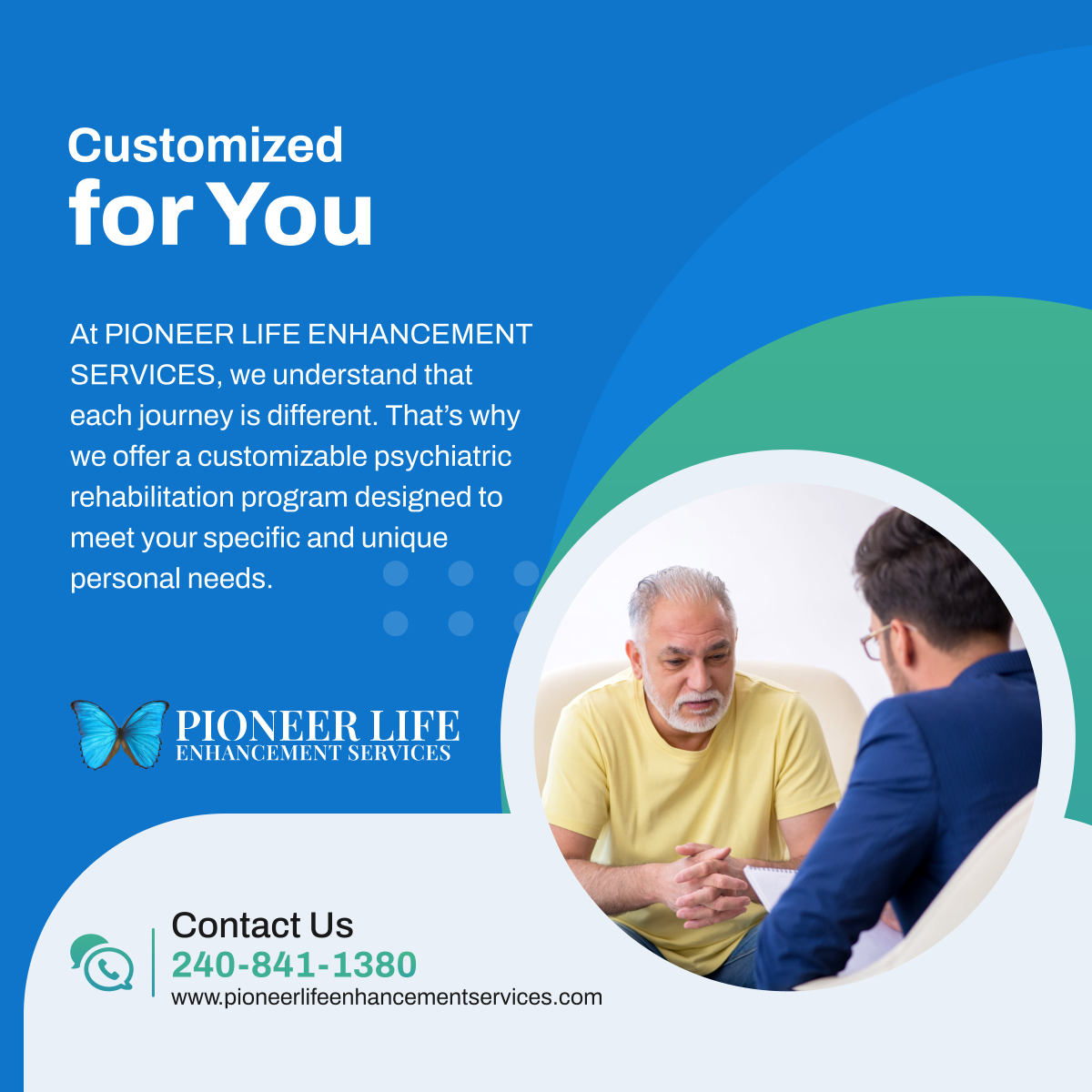 Pioneerlife2023's tweet image. Embrace a path to wellness where approaches are uniquely crafted for you. With our customized rehabilitation program, we prioritize your individuality, offering personalized care plans. 

#RehabilitationProgram #MentalHealthCare #BaltimoreMD