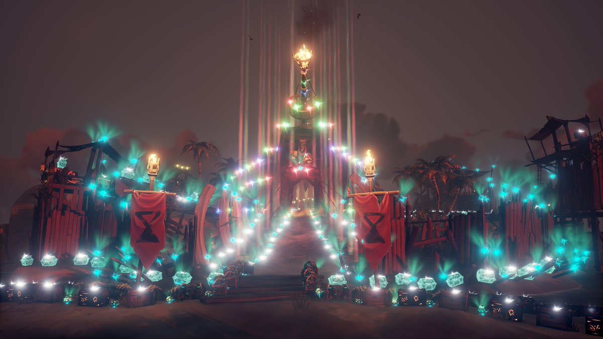 Happy Holidays from my crew to yours! May the flame burn!

#SeaOfThieves #SoTShot #BeMorePirate