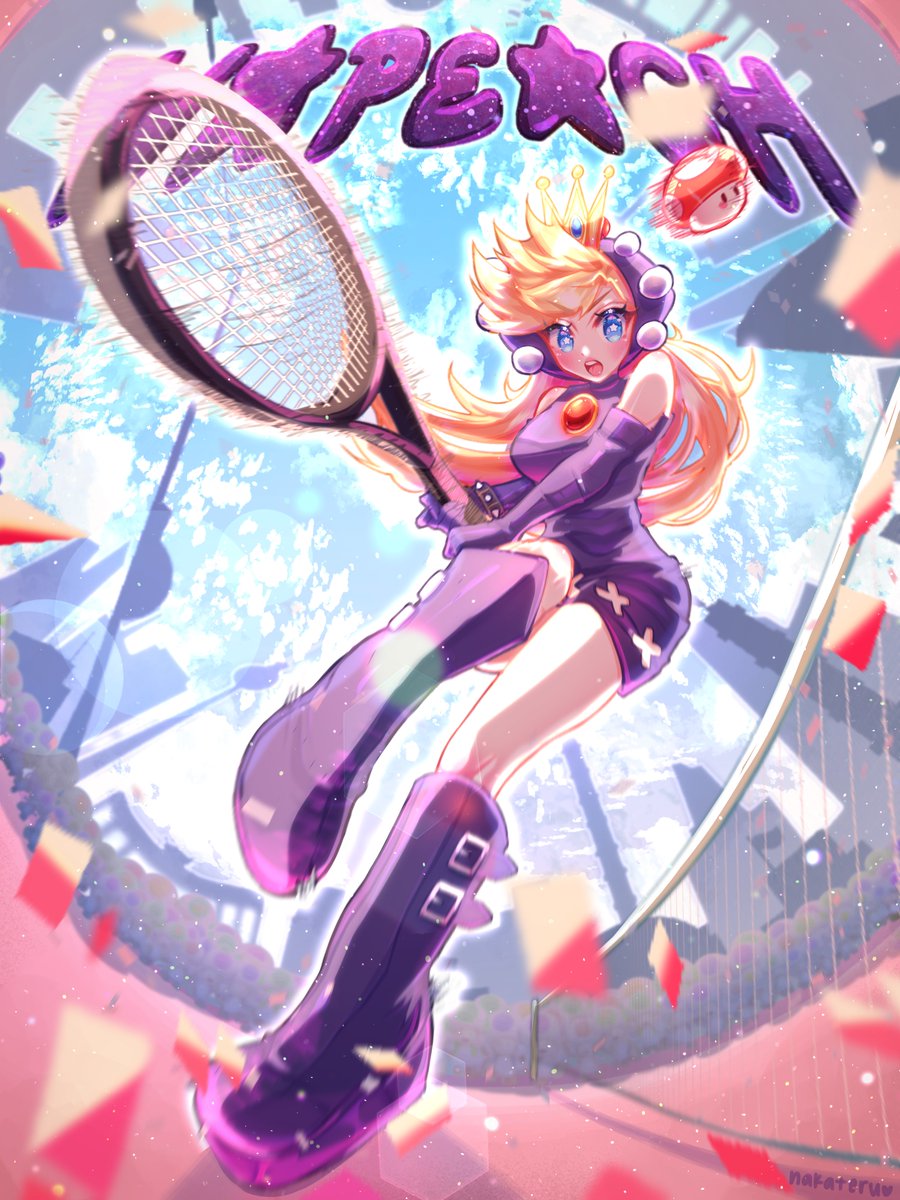 mushroom_bread's tweet photo. Wapeach! Decided to experiment with perspective + movement for this one <3 #PrincessPeach #wapeach #nintendo #Mario #SuperMarioFanart https://t.co/guV2uor1WH