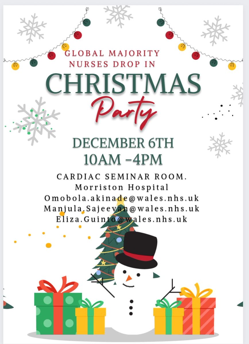 @OmobolaAkinade (@omobolaaki) on Twitter photo ๐ Get ready to jingle all the way at the Xmas Walk-In Party for Global Majority Nurses! Laughter, fun, & festive cheer guaranteed! ๐
๐ Everyone's invited!! <a href="/SwanseabayNHS/">Swansea Bay NHS</a> <a href="/CNOWales/">Sue Tranka ๐ RN,FQNI</a> @garethhowells1 <a href="/HazelPowell11/">Hazel Powell ๐</a> <a href="/c3rym/">Ceri Matthews</a> <a href="/SharriePrice/">Sharrie Price</a> <a href="/SBHBDebbie/">Debbie Eyitayo</a> <a href="/mirri1970/">Miranda Williams</a> <a href="/Manjula49751055/">Manjuladevi</a> ๐ Get ready to jingle all the way at the Xmas Walk-In Party for Global Majority Nurses! Laughter, fun, & festive cheer guaranteed! ๐
๐ Everyone's invited!! <a href="/SwanseabayNHS/">Swansea Bay NHS</a> <a href="/CNOWales/">Sue Tranka ๐ RN,FQNI</a> @garethhowells1 <a href="/HazelPowell11/">Hazel Powell ๐</a> <a href="/c3rym/">Ceri Matthews</a> <a href="/SharriePrice/">Sharrie Price</a> <a href="/SBHBDebbie/">Debbie Eyitayo</a> <a href="/mirri1970/">Miranda Williams</a> <a href="/Manjula49751055/">Manjuladevi</a>