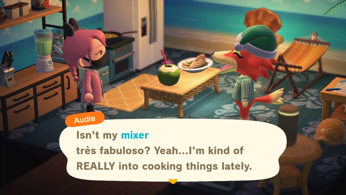 rosegoldhiips's tweet photo. #Audie is STILL saying weird things to me... #AnimalCrossing #ACNH #NintendoSwitch https://t.co/NXocL984rr