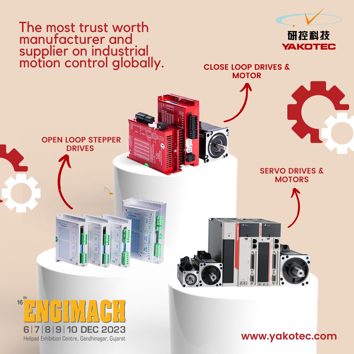 Get Ready to Experience 𝑻𝒉𝒆 𝒎𝒐𝒔𝒕 𝒕𝒓𝒖𝒔𝒕 𝒘𝒐𝒓𝒕𝒉 𝒎𝒂𝒏𝒖𝒇𝒂𝒄𝒕𝒖𝒓𝒆𝒓 𝒂𝒏𝒅 𝒔𝒖𝒑𝒑𝒍𝒊𝒆𝒓 𝒐𝒏 𝒊𝒏𝒅𝒖𝒔𝒕𝒓𝒊𝒂𝒍 𝒎𝒐𝒕𝒊𝒐𝒏 𝒄𝒐𝒏𝒕𝒓𝒐𝒍 𝒈𝒍𝒐𝒃𝒂𝒍𝒍𝒚 @ ENGIMACH 2023 at the Helipad Exhibition Centre, Gandhinagar, Gujarat, India
#Engimach2023 #yako