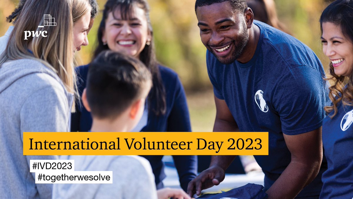 Today marks International Volunteer Day, an annual opportunity to recognise the impact of the collective action of volunteers to make the world a better place.@PwC_UK #TheBigHelpOut #IVD2023 #togetherwesolve @UnitedNationss_