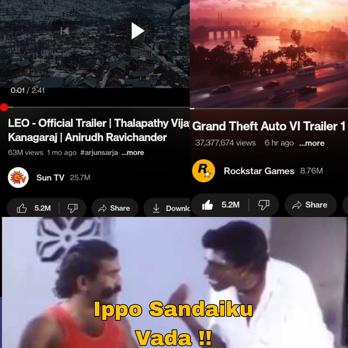 Vanga da Vanga da , Numbers pesuringala Ippo Vanga da Sandaiku !! #GTA6 #GTAVI #GTA6trailer #CycloneMichuang #CycloneMichaung #ThalapathyVijay #Leo #LeoOnNetflix #LeoMovie