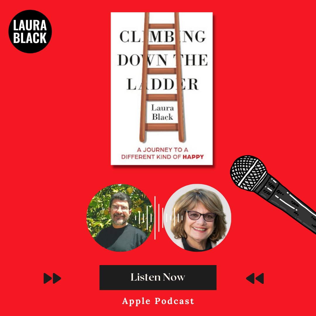 WomanAging's tweet photo. I recently appeared on the Galaxy Nostalgia Network podcast with (Rev ProtoDn) George A. Haloulakos to discuss Climbing Down the Ladder: A Journey to a Different Kind of Happy! 

Read about the interview here: https://t.co/Zm2Ovp5tae https://t.co/J2Vizke4uu