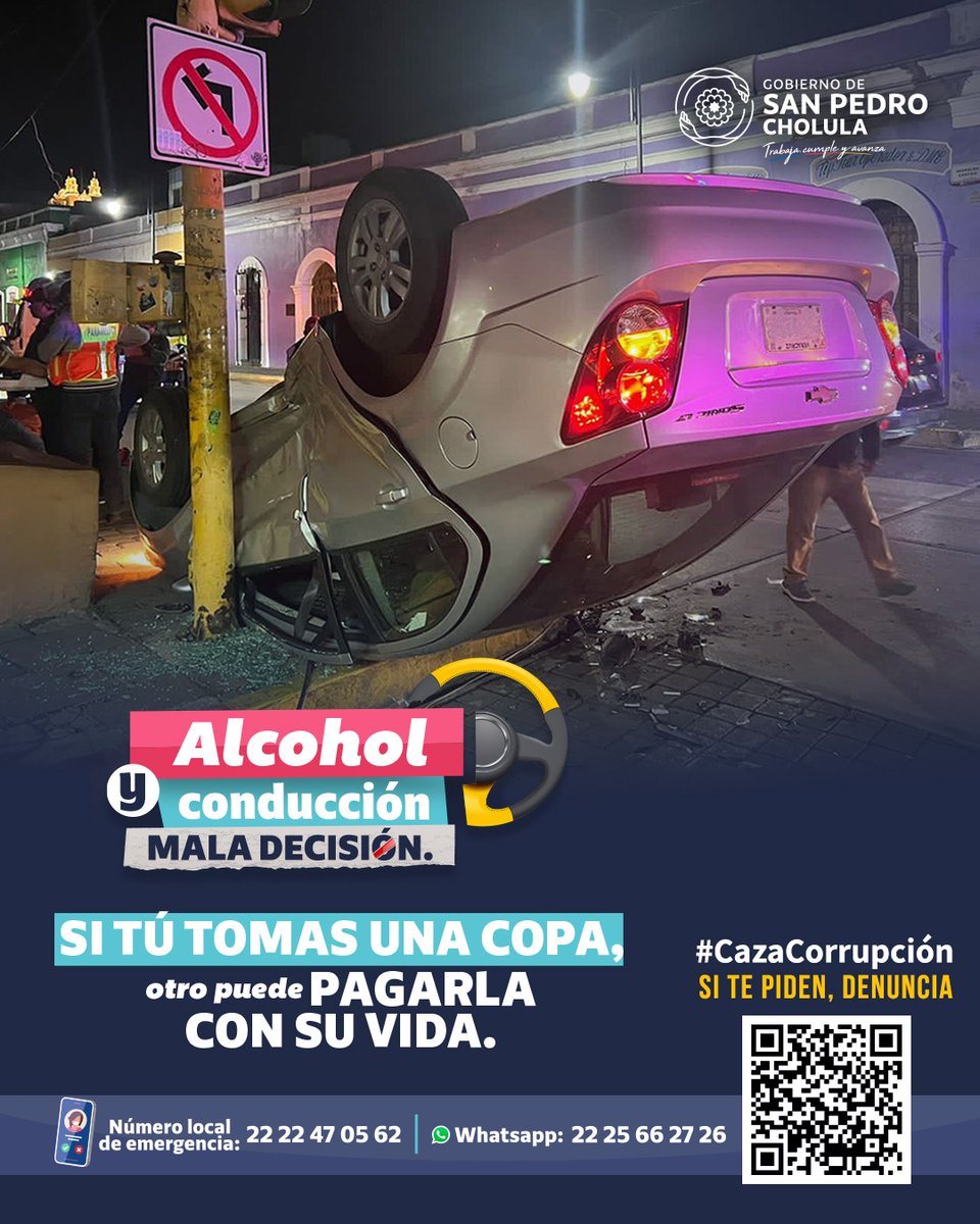 carlillos_a's tweet photo. Una vida no tiene precio 🚗 💥 🛻.

¡En esta temporada debes tener claro que alcohol y conducción son #MalaDecisión🚫! Evita sanciones y accidentes que pueden costarle la vida a alguien, ¡no te arriesgues! https://t.co/Bbf3MYe9Ld