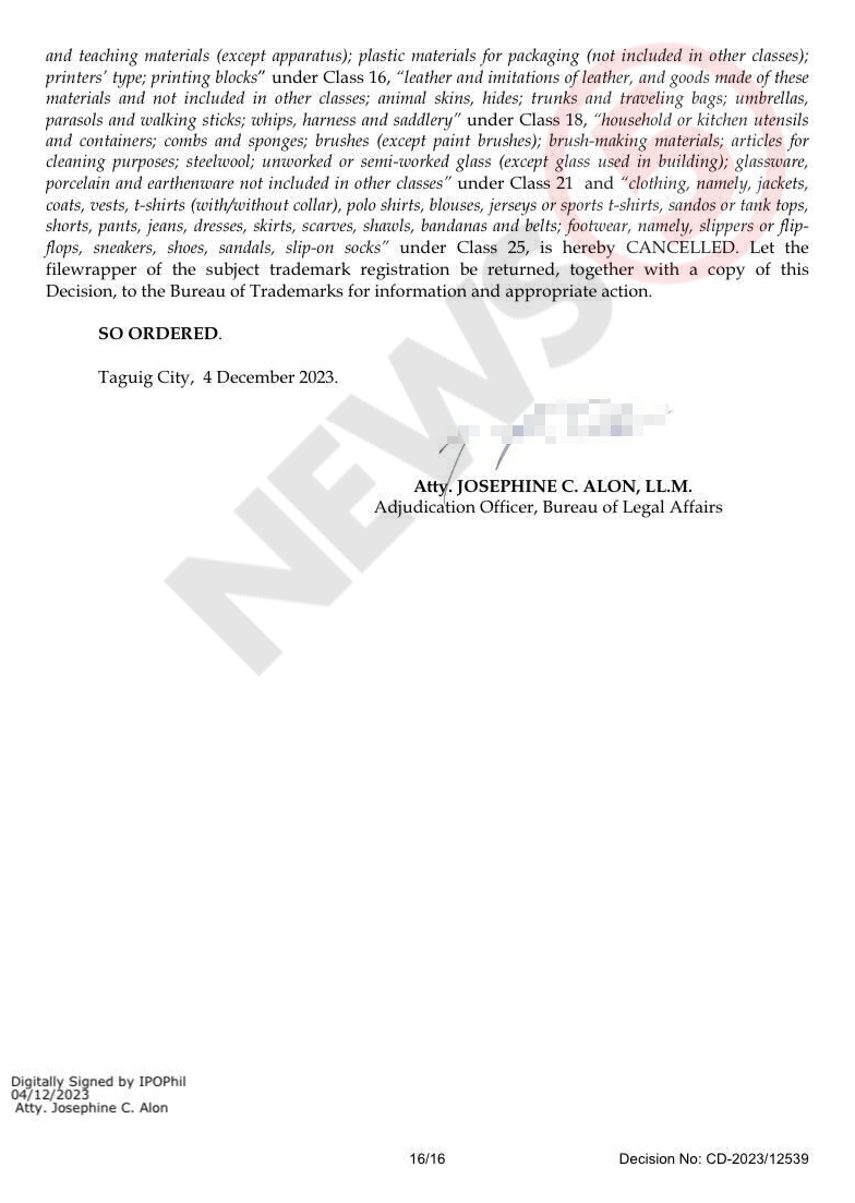 News5PH's tweet photo. Kinansela na ng Intellectual Property Office of the Philippines  (IPOPHIL) ang Trademark Registration ng Tape Inc. para sa 'Eat Bulaga'  ngayong Martes, December 5. #News5 https://t.co/27t3RubGx8