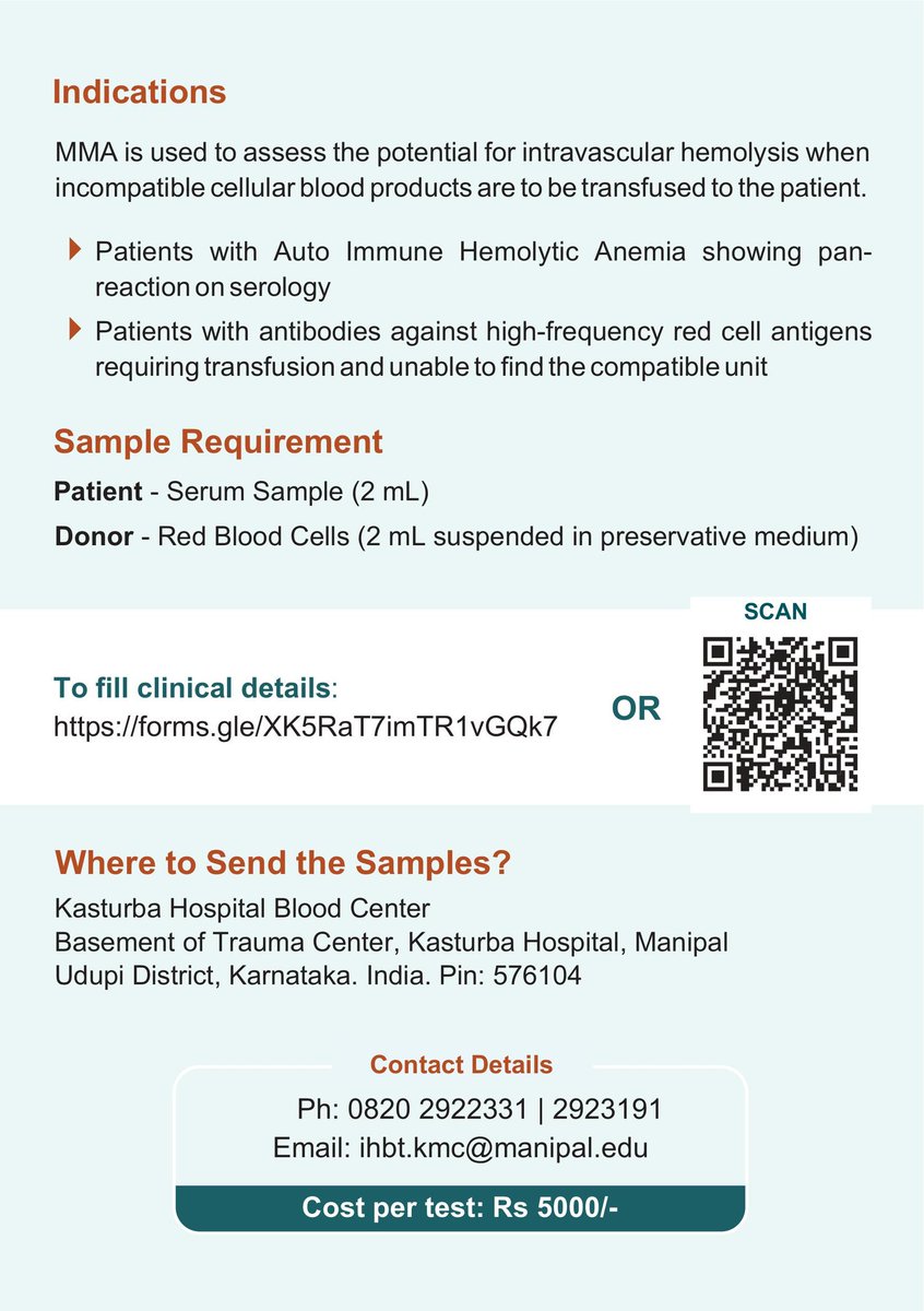 ShameeShastry's tweet photo. MMA - A step towards safer transfusion. If you are stuck with a complex antibody and not sure of its clinical significance, send the samples to @IHBT_Manipal, we are now ready to extend the service to other centers. @kmc_manipal @Dr_GaneshMohan @chenna_deepika @DMadkaiker https://t.co/he7llGJbVU
