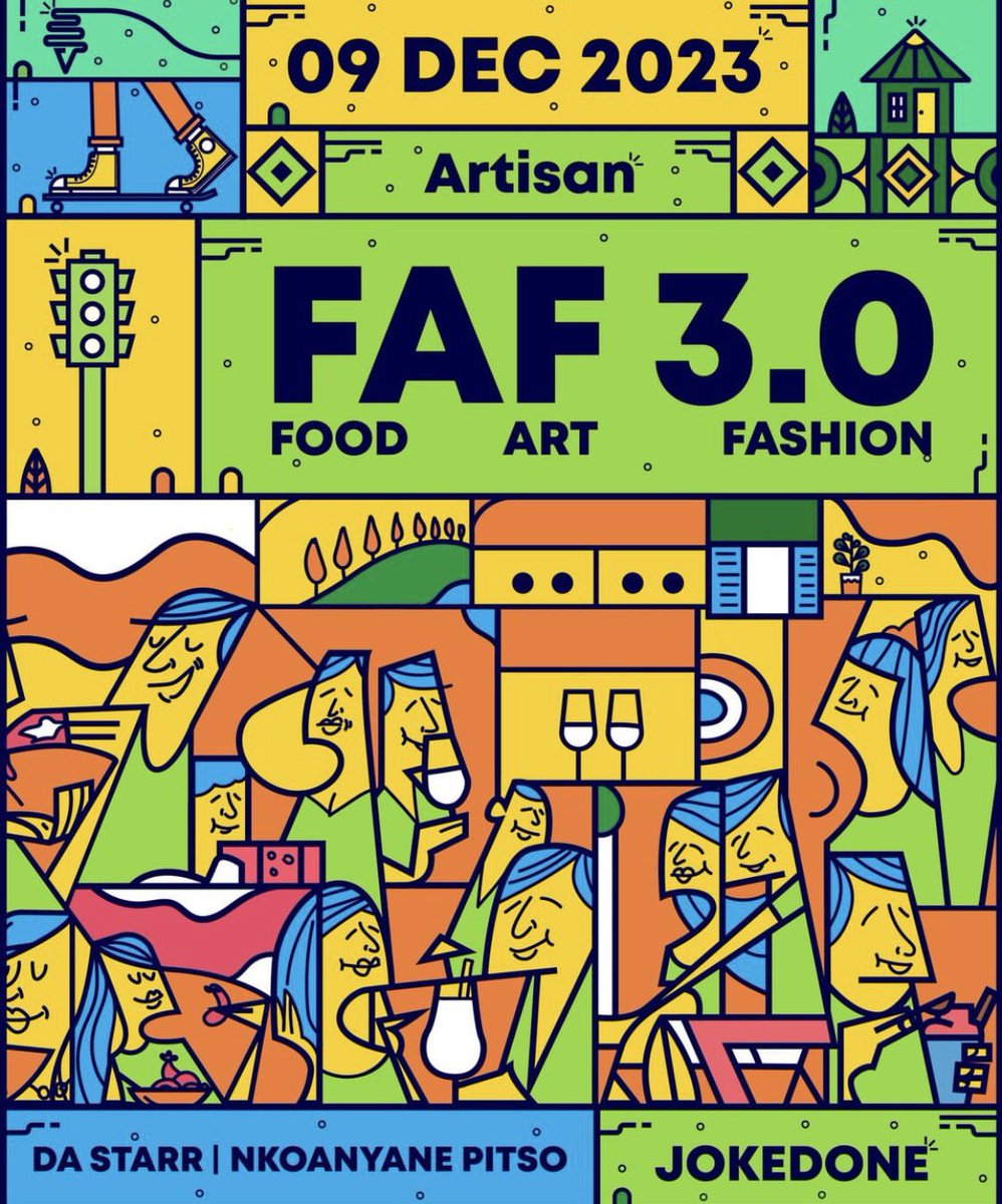 SkaftinLB's tweet photo. #FAF 3.0 is happening this coming weekend. Come hangout with us at our favorite pizza and coffee spot Ha Thetsane. There will be fashion stalls, art displays, activations, beautiful music and great company 

#FoodArtAndFashion
@artisan_ls https://t.co/CABBHMpNP7