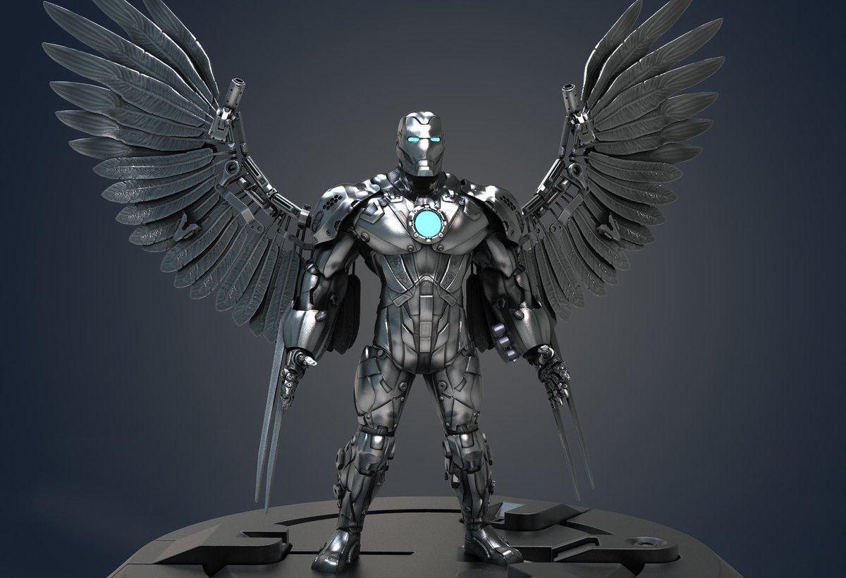 Kalantak_art's tweet photo. Some combat and insta kill Modes! #ironhawk #ironman #rendering #conceptart #fanart #GTA6 https://t.co/02YzcbsnBg