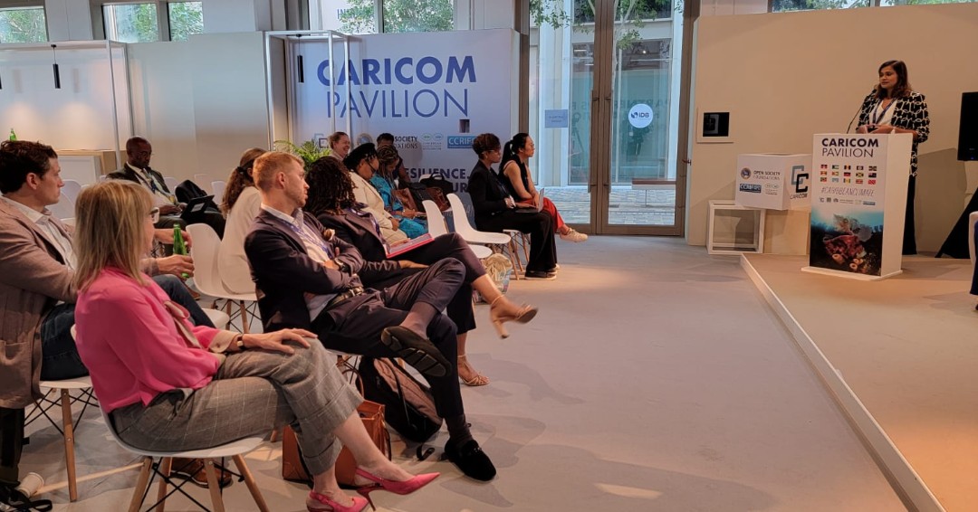 Caribbean Climate-Smart Accelerator (@ccs_accelerator) on Twitter photo Opening Remarks at #CCSA's 9th Investor Forum. Sasha Jattansingh, Loss and Damage Expert, <a href="/CA_Latest/">Climate Analytics</a>, sets the tone by providing context on the climate finance landscape in the region. #CCSA #COP28 #COP28Caribbean Opening Remarks at #CCSA's 9th Investor Forum. Sasha Jattansingh, Loss and Damage Expert, <a href="/CA_Latest/">Climate Analytics</a>, sets the tone by providing context on the climate finance landscape in the region. #CCSA #COP28 #COP28Caribbean