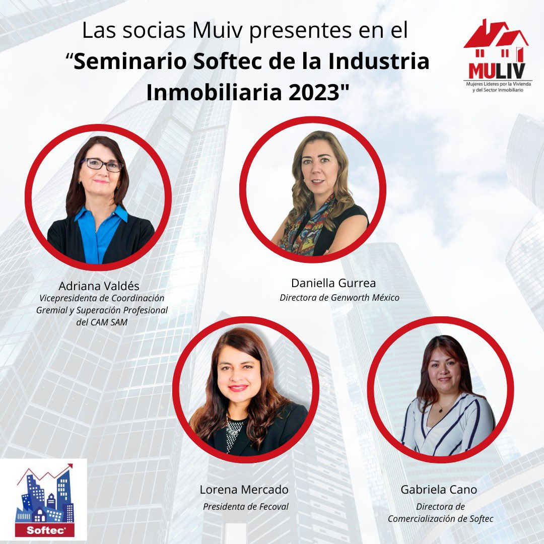 muliv_oficial's tweet photo. #AgendaMuliv 👩🏻💼
El próximo 7 de diciembre, se llevará a cabo el “Seminario @softecmex 2023”, que reúne a grandes personalidades del mercado inmobiliario.
Participará @avaldesk1, @DannyGM74, @Lorenamercadoa1 y Gabriela Cano.
Regístrate aquí 👉https://t.co/EJZSf6YqmT https://t.co/2AiKhpABIN
