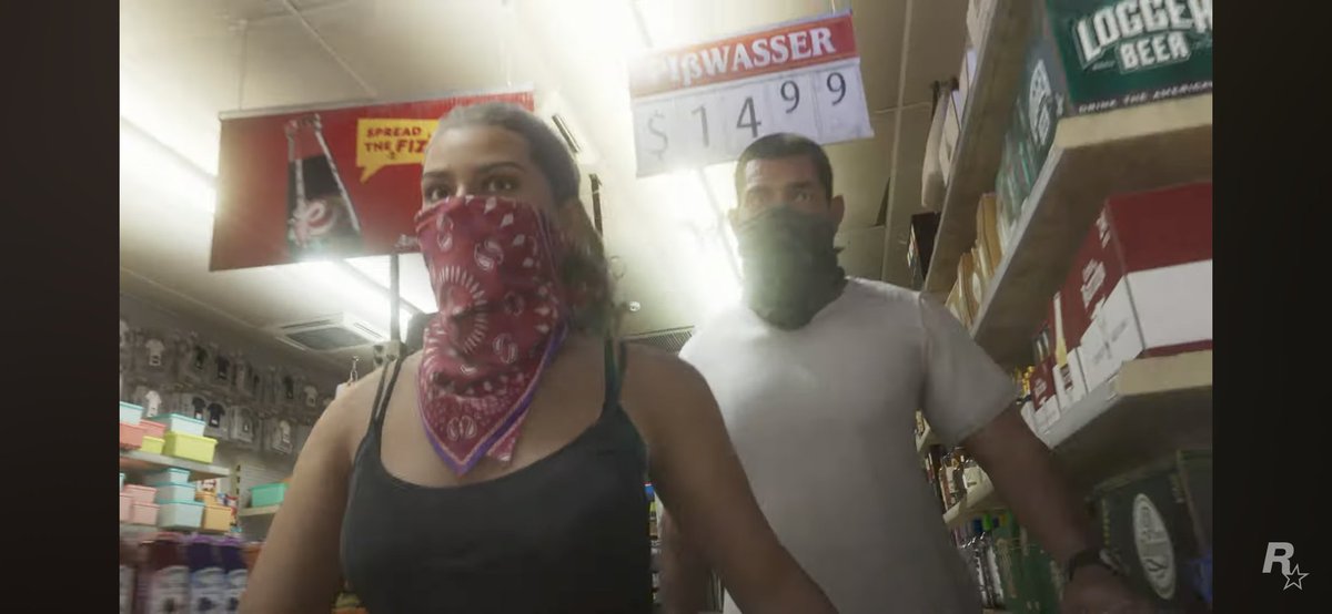 RGTube's tweet image. This game is so unrealistic. Since when did beer cost 15 bucks? On average it's like $30 for a 12 pack. #GTA6trailer #GTA6 #GrandTheftAutoVI #RockstarGames #GTA6LEAKS