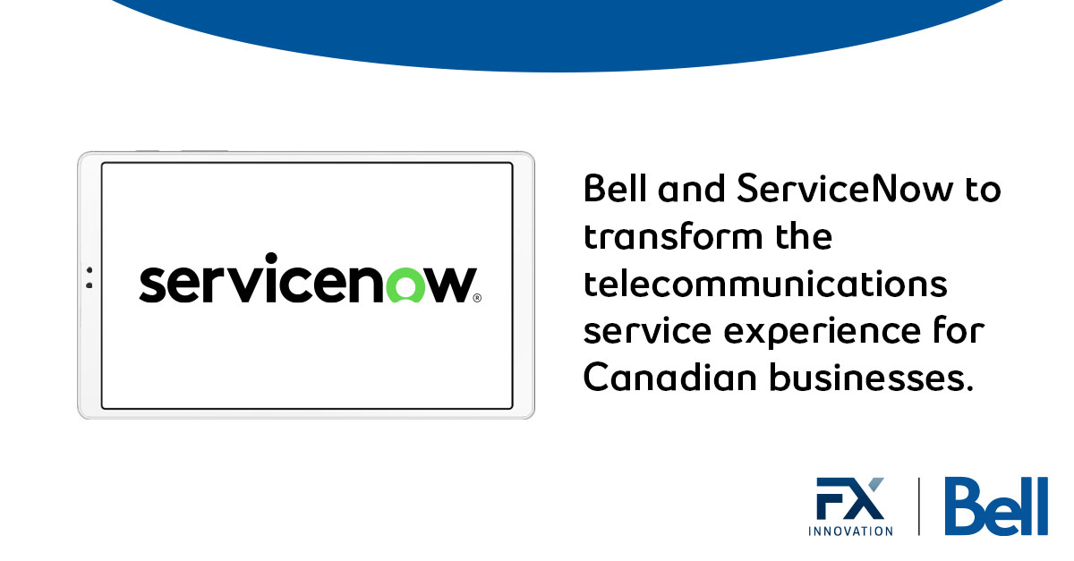 Great news - <a href="/Bell/">Bell</a> has just announced a collaboration with <a href="/ServiceNow/">ServiceNow</a>, a global leader in digital workflow solutions, to elevate the customer experience for Canadian businesses. Read the press release: spr.ly/6016RHZa0 #IWorkAtBell