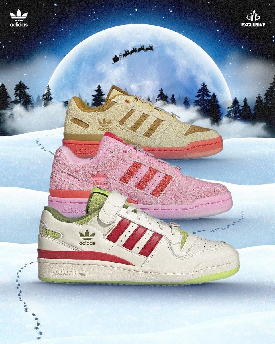 KicksFinder's tweet image. Ad: Are you naughty or nice? Available via adidas US
The Grinch x adidas Pack

Grinch 2.0
M bit.ly/3Nwhjrh
GS bit.ly/3t2HT43

Max
M bit.ly/46DvXUg 
GS bit.ly/47EGdgj

W Cindy Lou Who bit.ly/3Go6yTB
Hoodie bit.ly/47SVzgE