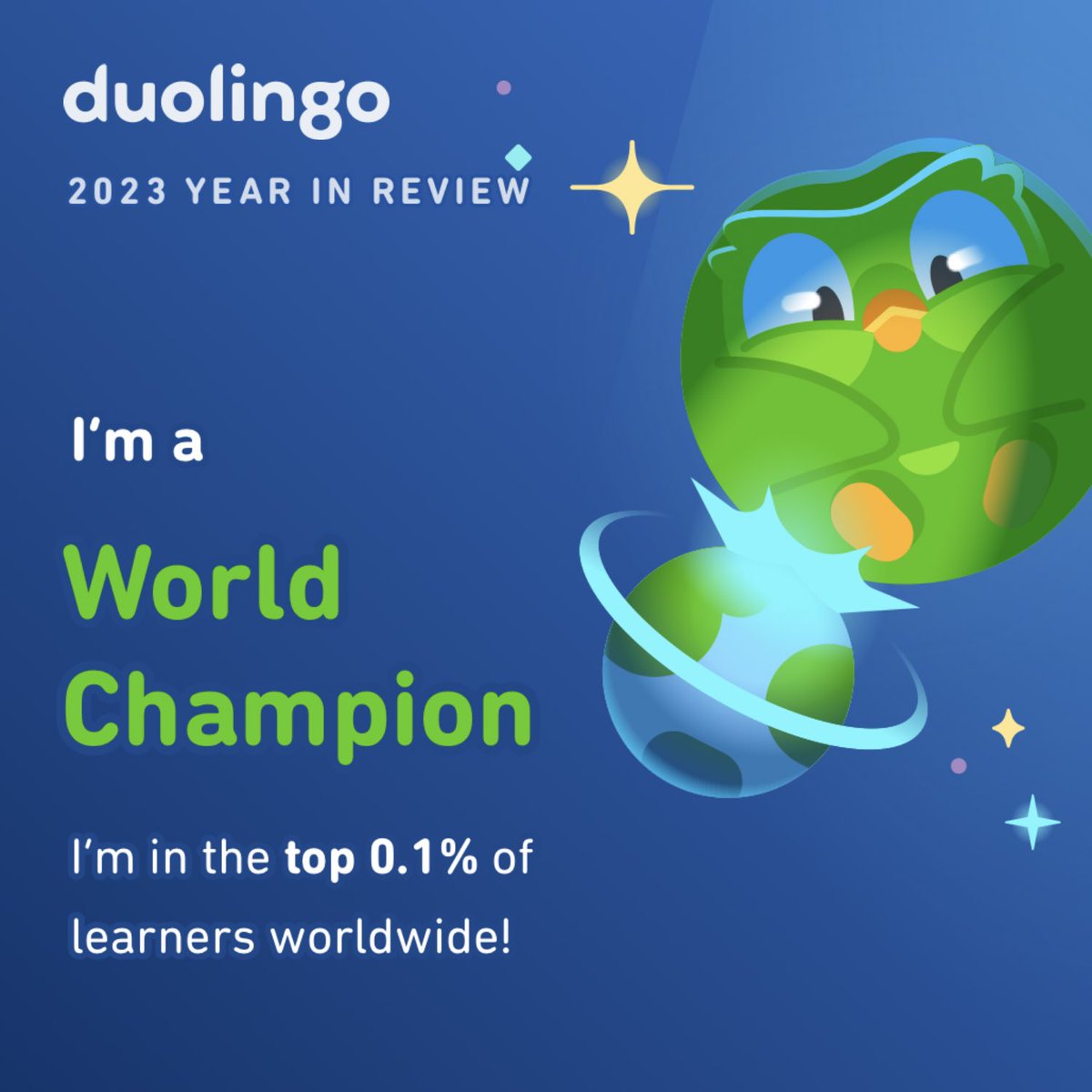 Bird_Explorers's tweet image. I’m a World Champion! What’s your Duolingo learner style? #Duolingo365