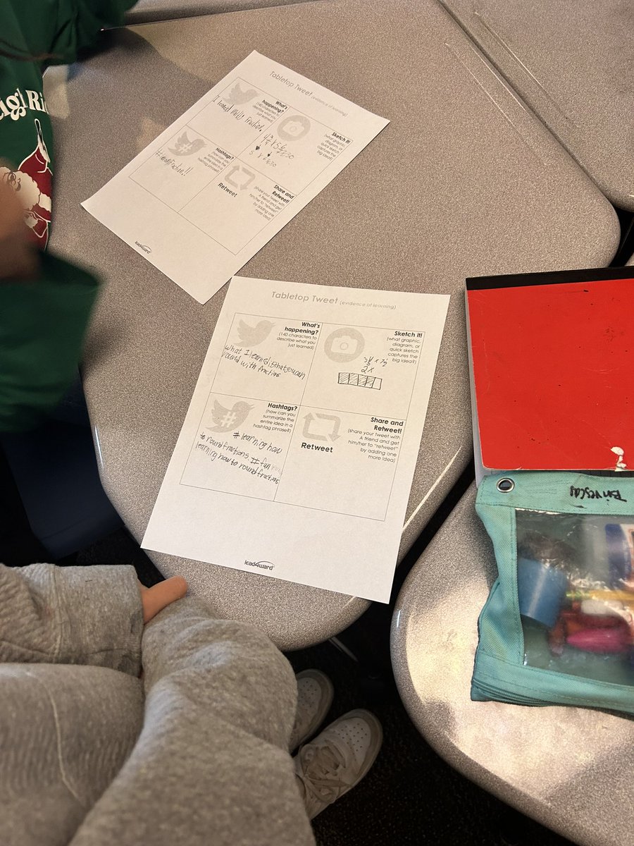 PPatterson_2017's tweet image. What a great start to the week! We read a story on Stemscopes about the water cycle &amp;amp; answered comprehension questions. Cross-curricular learning FTW!  In math, we completed @lead4ward Tabletop Tweet to summarize our learning of estimating fractions. #TeamSISD #funfractions