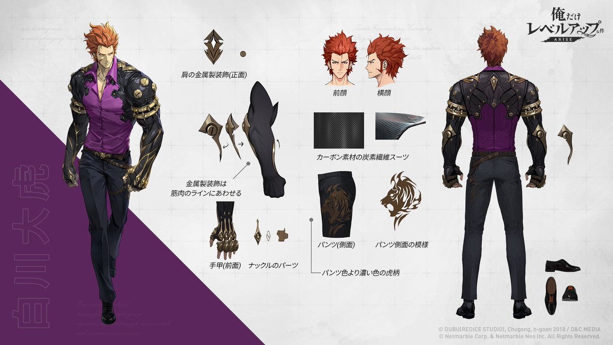 📒ゲーム設定集📒 白虎ギルドのマスターであり S級ハンターの #白川大