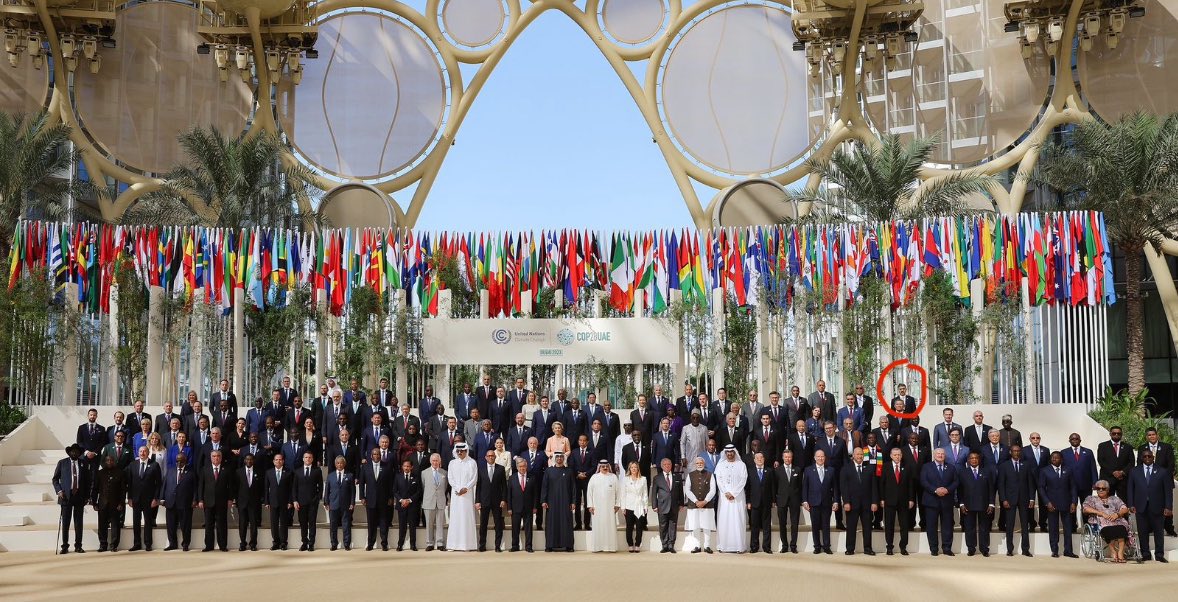 PAKISTAN as a nation today stands testimony to the fact that WE CHOSE OUR DESTINY BY OUR THOUGHTS & ACTIONS. PAKISTAN CHOOSE ITS FUTURE 75 YEARS AGO. 

India’s PM Modi occupies the central place in the first line of leaders at COP 28 DUBAI Summit 2023. 🇮🇳

Pakistan's PM’s