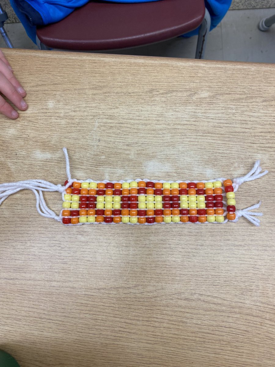 What an incredible day of learning! Thank you to @LDSB_Indigenous and <a href="/Pricia5/">Pricia</a> for teaching us about the Art of beading and the many connections to Math. Check out these incredible patterns!