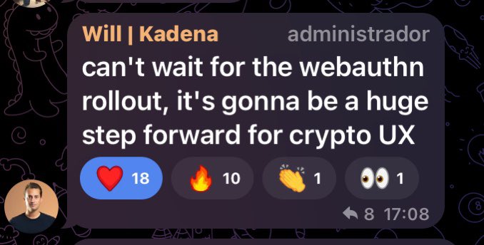 NoVaK_811's tweet photo. FYI $KDA will be the first blockchain to implement #webauth #Smartleader
Real utility for people's everyday world that effectively leverages Blockchain
#SmartContracts #Smartwallet
#NewKadena leadership #Web3
#LayerH https://t.co/l1hGpNpTcw
